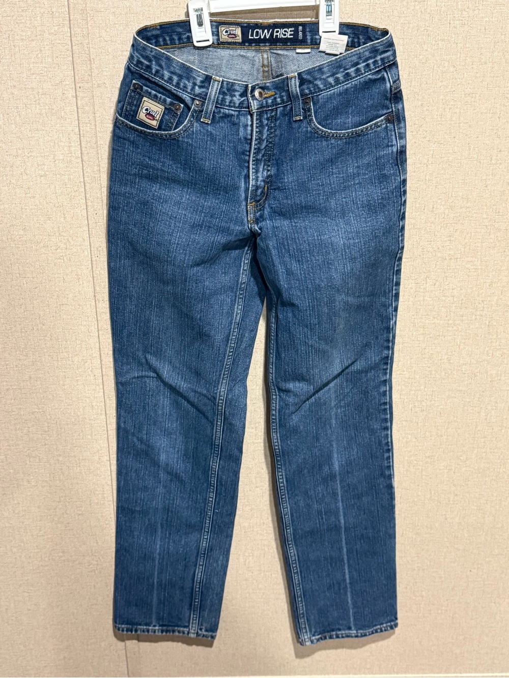 Cruel Girl Men's Straight Jeans - Classic Blue Denim